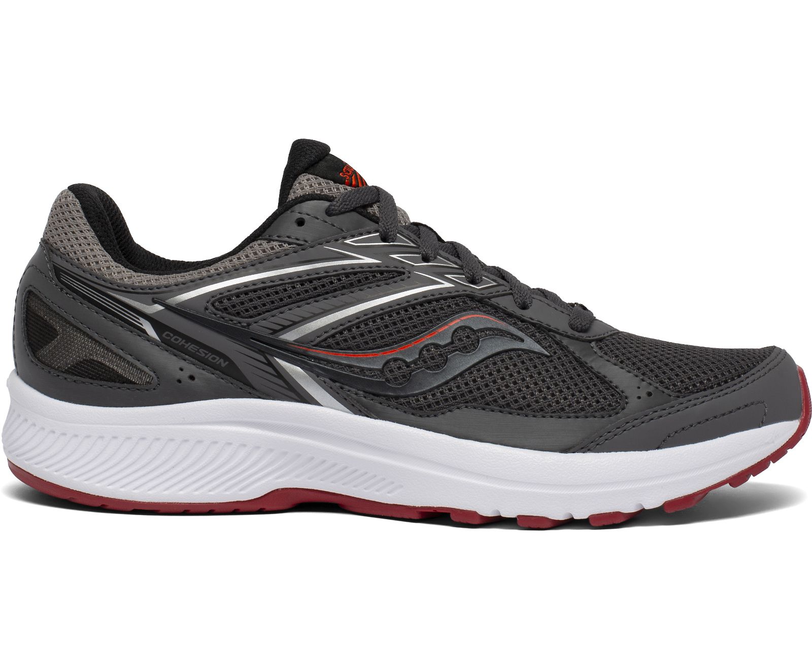 Tenis Para Correr Saucony Cohesion 14 Hombre Grises Rojos | México 454SGLO